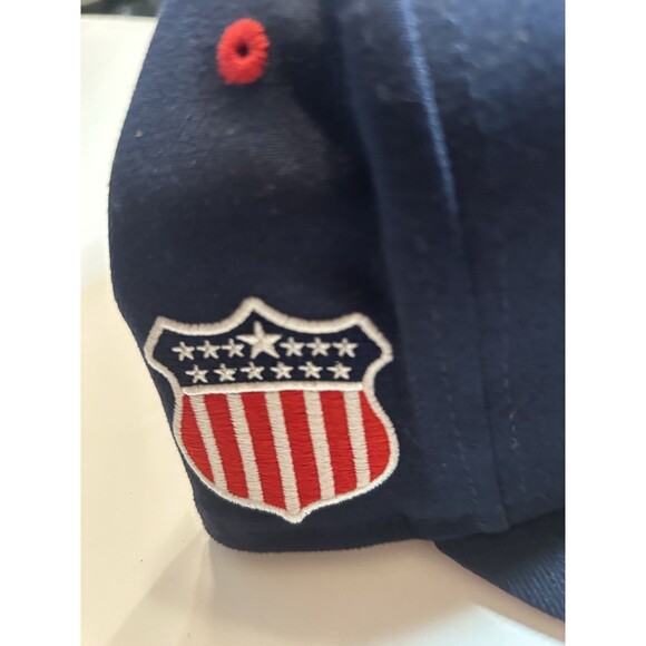 Rings And crown US Embroidered LOGO navt Blue 7 5/8 Navy Blue - Picture 3 of 6